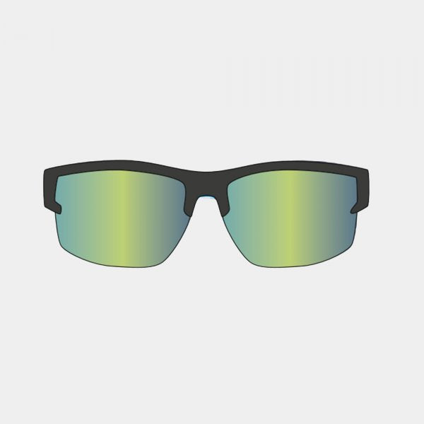 Tekaški brezrokavnik SUNGLASSES črno zelena