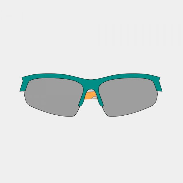 Tekaški brezrokavnik SUNGLASSES GREEN ROYAL BLUE zelena