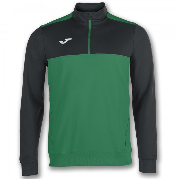 Zgornji del SWEATSHIRT 1/2 ZIPPER WINNER zelena črna