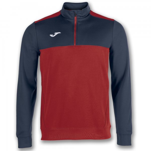 Zgornji del SWEATSHIRT 1/2 ZIPPER WINNER rdeča mornarsko modra