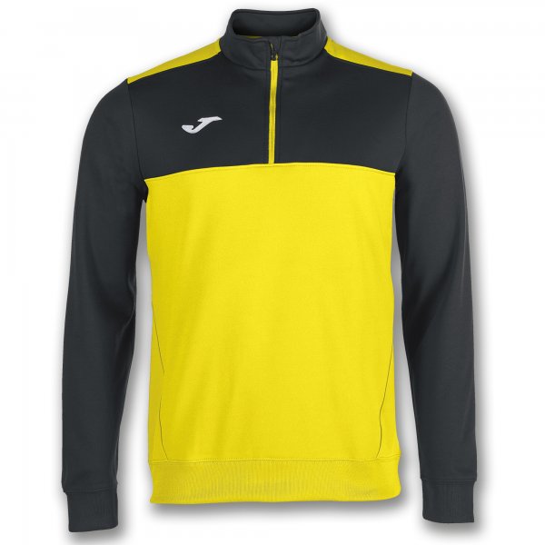 Zgornji del SWEATSHIRT 1/2 ZIPPER WINNER rumeno črna