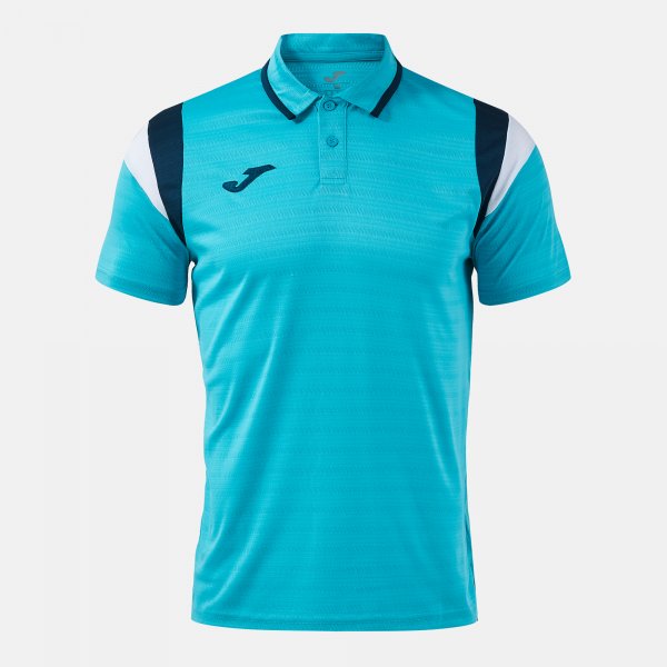 Polo majica TERRA SHORT SLEEVE POLO temno mornarsko modra - fluo turkizna