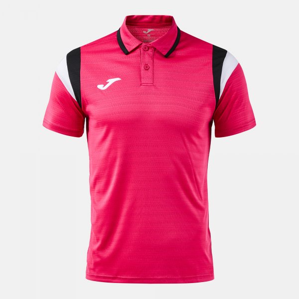 TERRA SHORT SLEEVE POLO FUCHSIA BLACK FUCHSIA-BLACK