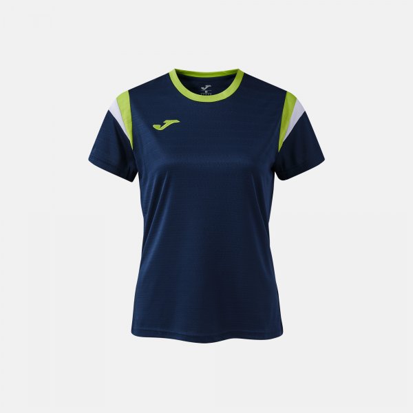 Ženske majica TERRA SHORT SLEEVE T-SHIRT temno mornarsko modra - mornarsko modra limetino zelena