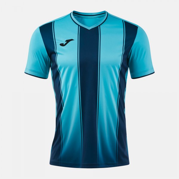 Majica TIGER VIII SHORT SLEEVE T-SHIRT temno mornarsko modra - fluo turkizna