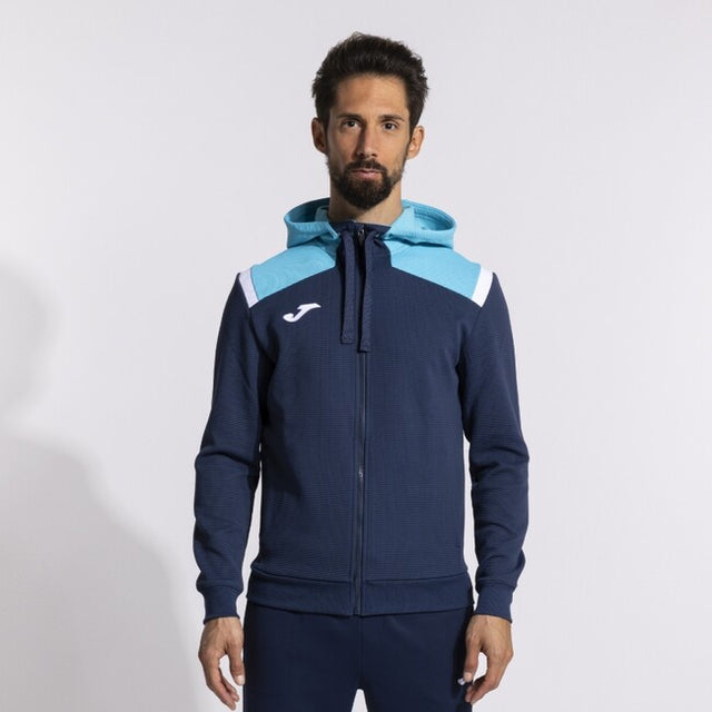 Zgornji del s kapuco TOLEDO ZIP-UP HOODIE mornarsko modra fluo turkizna