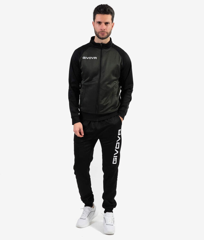 TUTA CUBA POLARFLEECE VERDE MILITARE/NERO