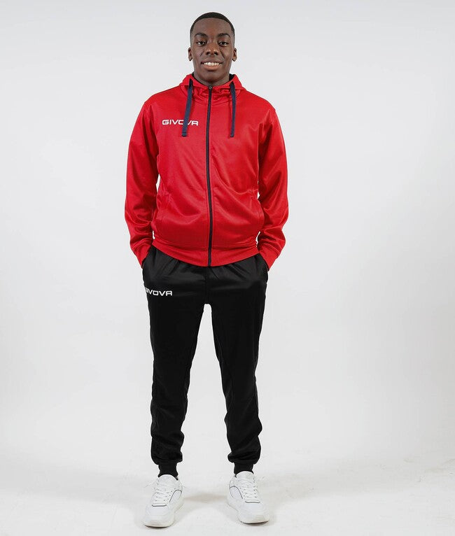 TUTA KING IN POLARFLEECE (SORRENTO) ROSSO/BLU
