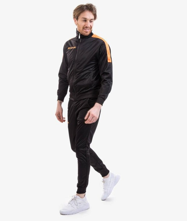 Komplet TUTA REVOLUTION FLUO TRIACETATO črna-fluo oranžna