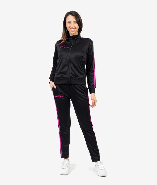 TUTA REVOLUTION SUMMER DONNA NERO/FUXIA METALLIC