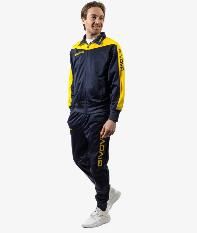 TUTA ROMA TRIACETATO BLU/GIALLO