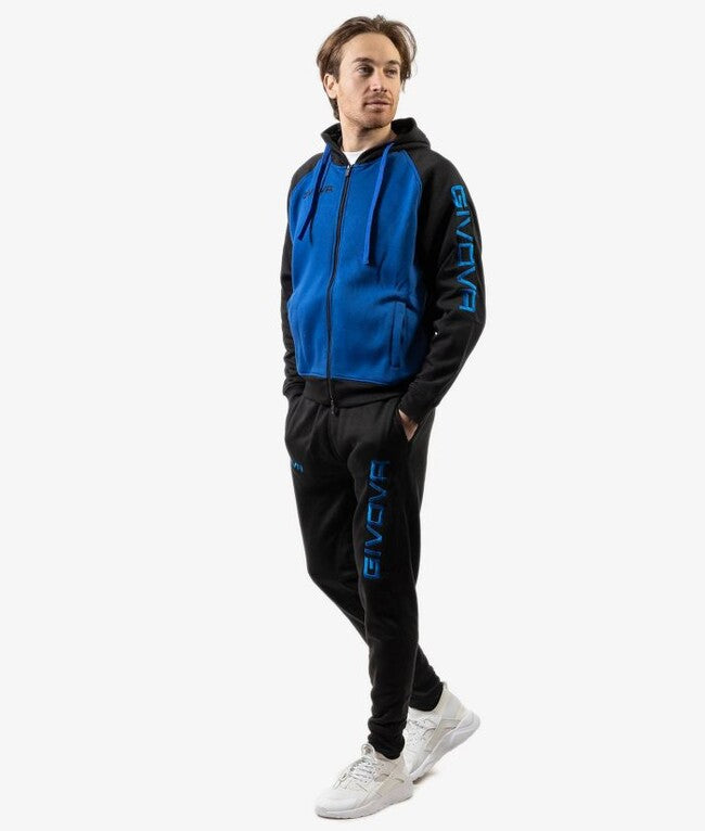 TUTA SUPER KING FELPA AZZURRO/NERO