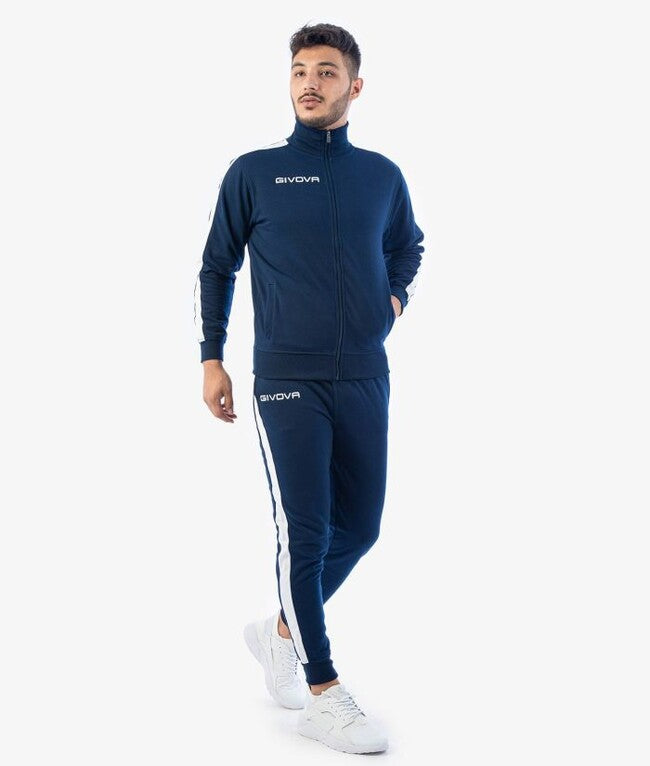 TUTA REVOLUTION FELPA BLU/BIANCO