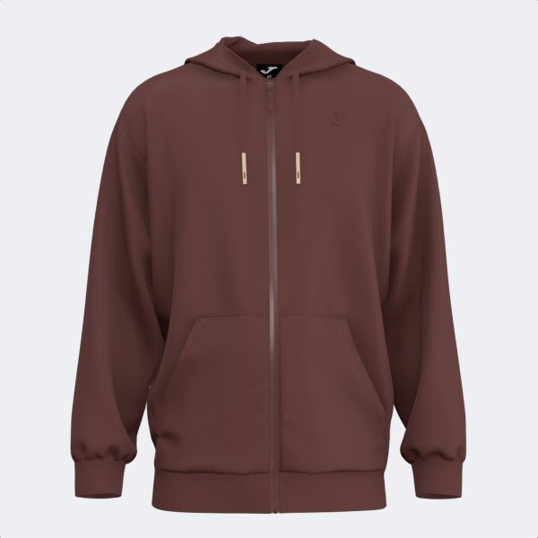 Zgornji del URBAN AESTHETICS ZIP-UP HOODIE rjava