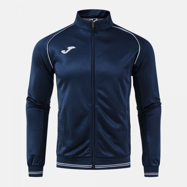 VINTAGE ECO RETRO FULL ZIP SWEATSHIRT DARK NAVY GRAY NAVY-GREY