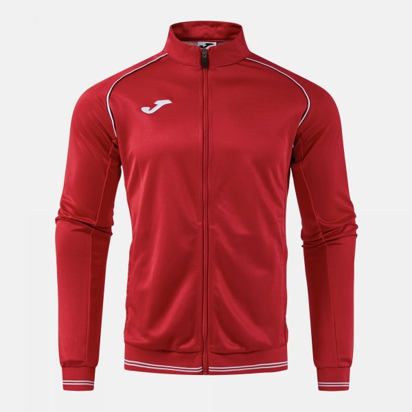 Zgornji del VINTAGE ECO RETRO FULL ZIP SWEATSHIRT rdeča-siva