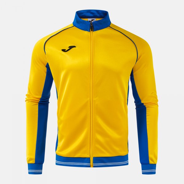Zgornji del VINTAGE ECO RETRO FULL ZIP SWEATSHIRT siva - rumeno azurna