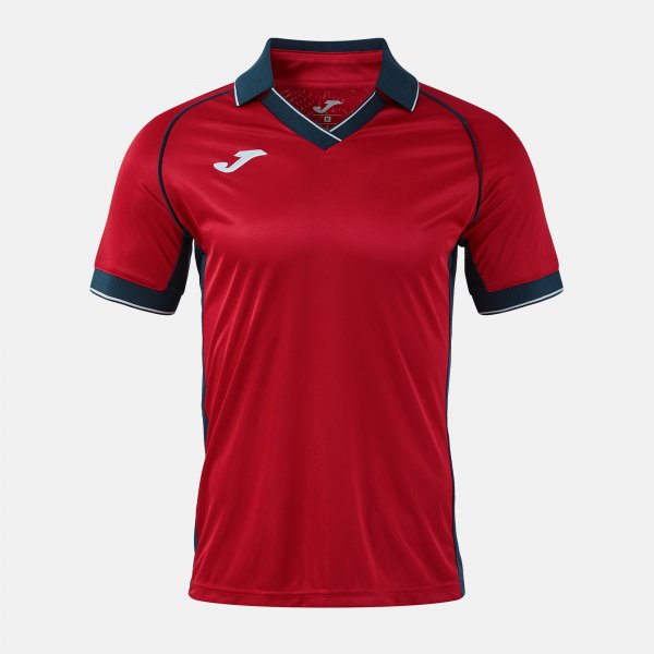 VINTAGE ECO RETRO SHORT SLEEVE T-SHIRT RED DARK NAVY RED-NAVY
