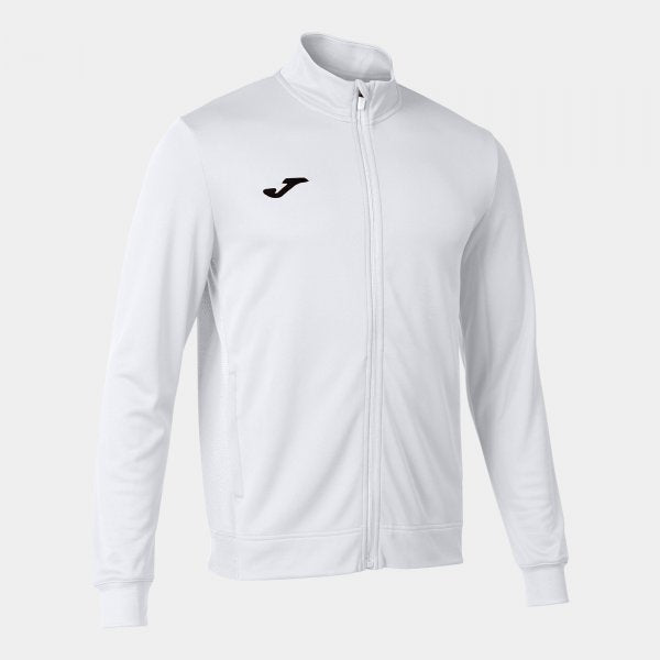 Zgornji del z zadrgo WINNER II FULL ZIP SWEATSHIRT bela