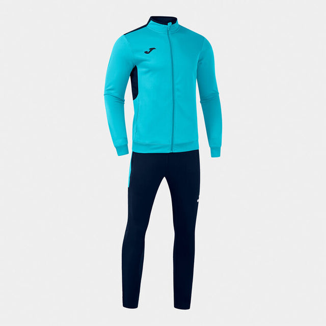 Komplet WINNER IV TRACKSUIT temno mornarsko modra - fluo turkizna