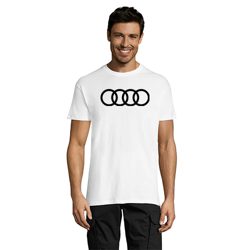 Audi Circles moška majica bela 2XS