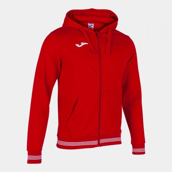 CAMPUS III HOODED JACKET trenirka rdeča XS