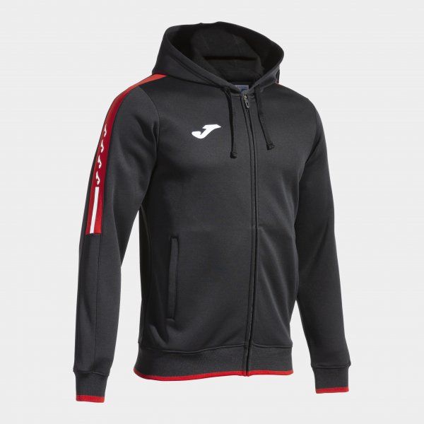 OLIMPIADA ZIP-UP HOODIE trenirka črno rdeča 4XS