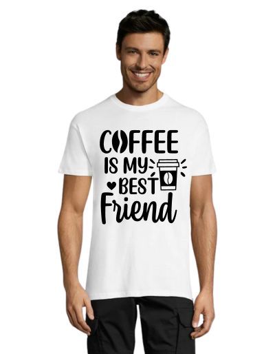 Coffee is my best friend moška majica črna XS