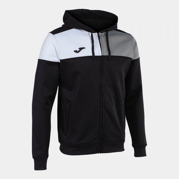 CREW V ZIP-UP HOODIE trenirka črna L