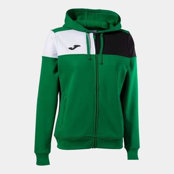 CREW V ZIP-UP HOODIE trenirka zelena XS