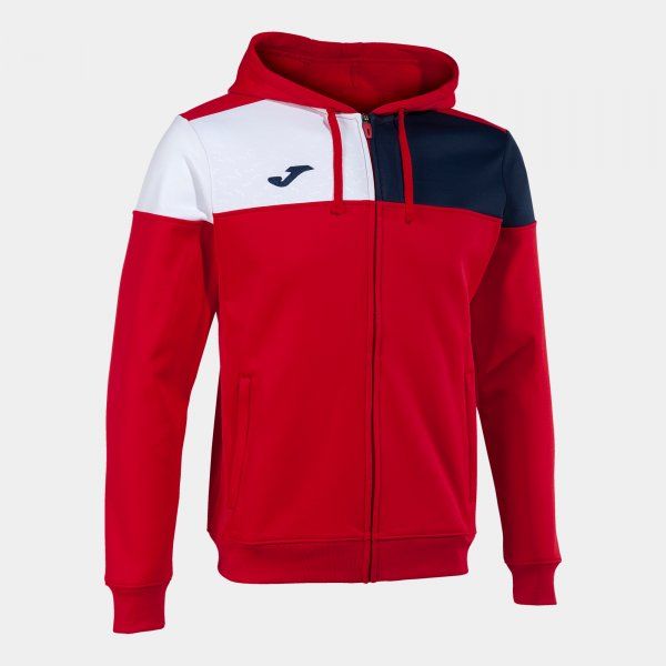 CREW V ZIP-UP HOODIE trenirka rdeča mornarsko bela 5XS