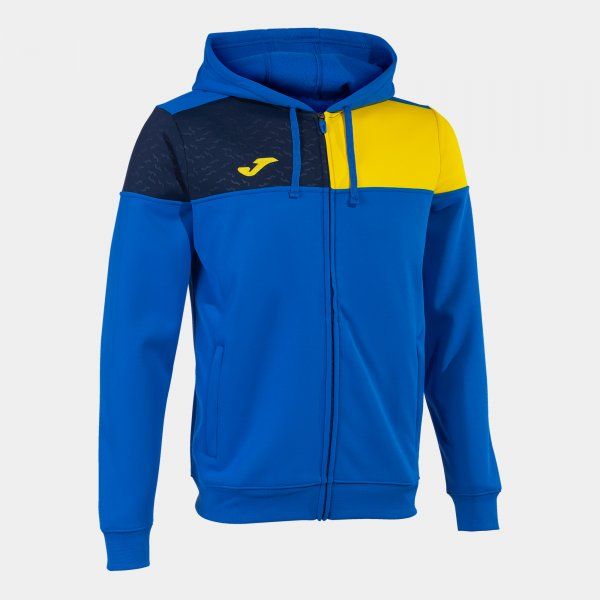 CREW V ZIP-UP HOODIE trenirka azurno 2XS