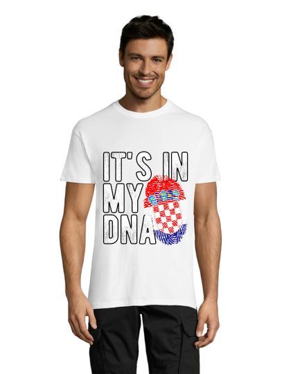 Moška majica Croatia - It's in my DNA bela 4XL