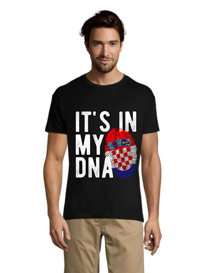 Moška majica Croatia - It's in my DNA črna 2XL