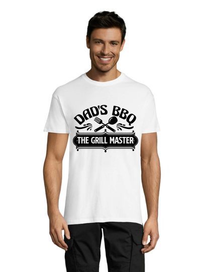 Dad's BBQ - Grill Master moška majica bela 2XL
