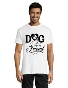 Dog friend moška majica bela M