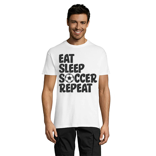 Eat Sleep Soccer Repeat moška majica črna XS