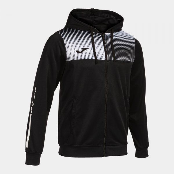 ECO SUPERNOVA ZIP-UP HOODIE trenirka črno bela 3XS