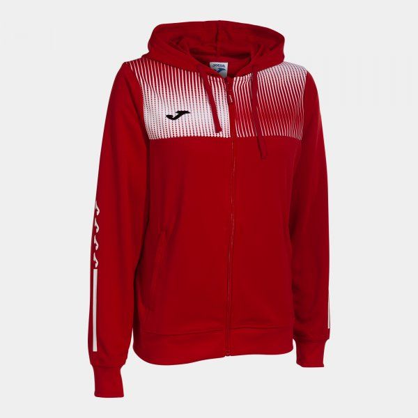 ECO SUPERNOVA ZIP-UP HOODIE trenirka rdeča bela 2XS