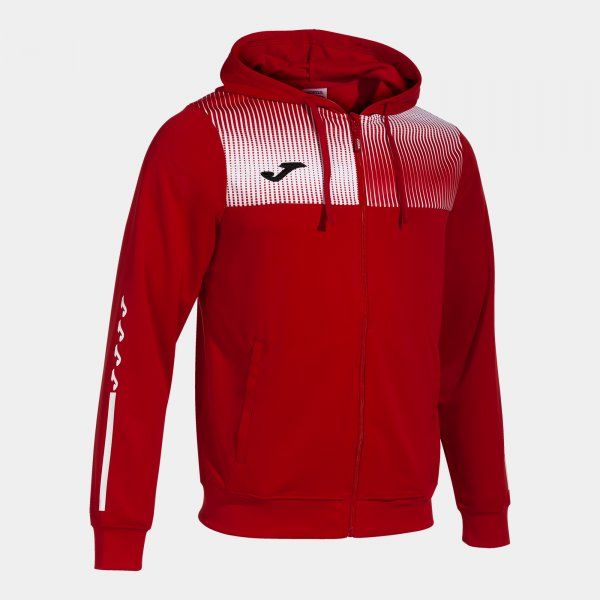 ECO SUPERNOVA ZIP-UP HOODIE trenirka rdeča bela 5XS