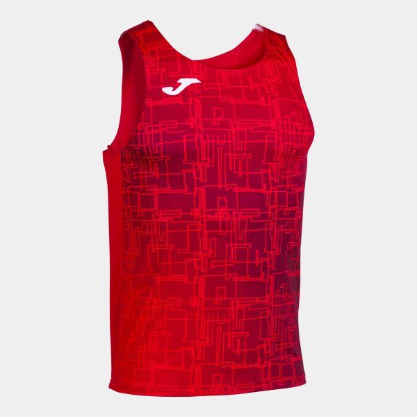 SLEEVELESS T-SHIRT TANK TOP ELITE VIII športna majica brez rokavov rdeča 2XS