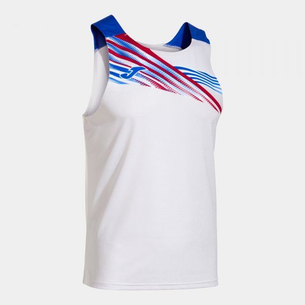 ELITE X SLEEVELESS SHIRT športna majica brez rokavov bela azurna 2XL