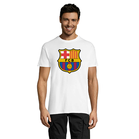 FC Barcelona moška majica s kratkimi rokavi bela 2XS