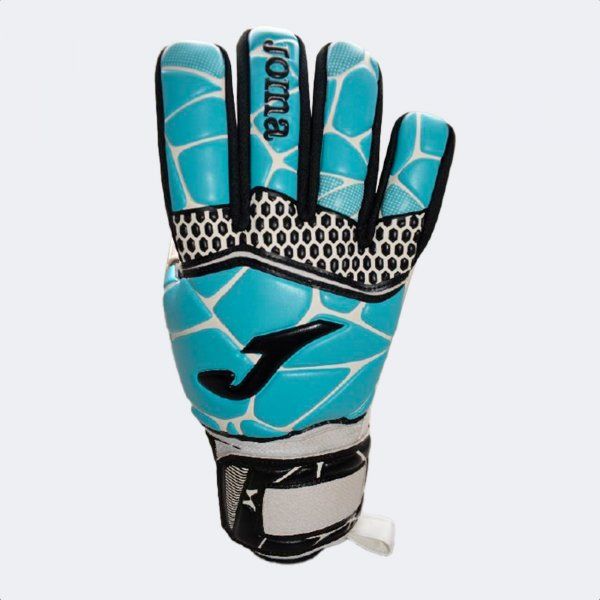 GK- PRO GOALKEEPER GLOVES WHITE TURQUOISE 12