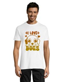 Obožujem dog's 2 moško belo majico 5XL