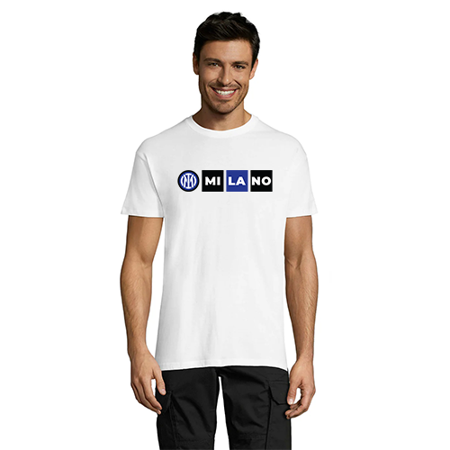 Inter Milano 1 bela moška majica 4XL