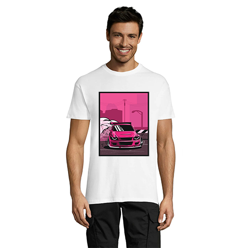 Japanese - Drifting Car moška majica bela 4XL
