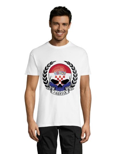 Moška majica Lebka Croatia bela 3XL