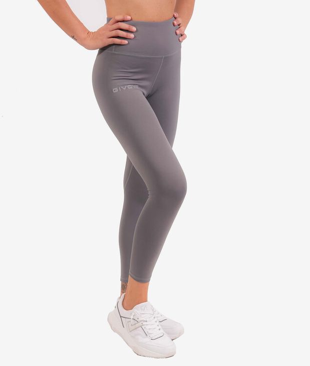 LEGGINGS BASIC pajkice tamno siva L