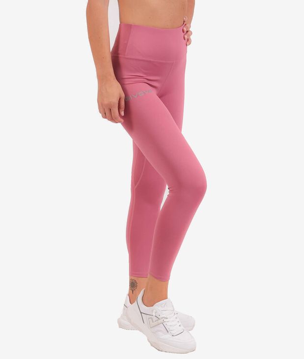 LEGGINGS BASIC pajkice staro roze 2XL